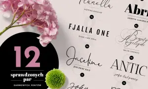 12 par darmowych fontów, idealnych jako czcionka do szablonów. Różnorodne style, od eleganckich po nowoczesne.