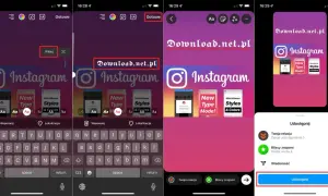 Tworzenie ładnych czcionek na IG. Wybierz styl tekstu "Download.net.pl" i udostępnij.