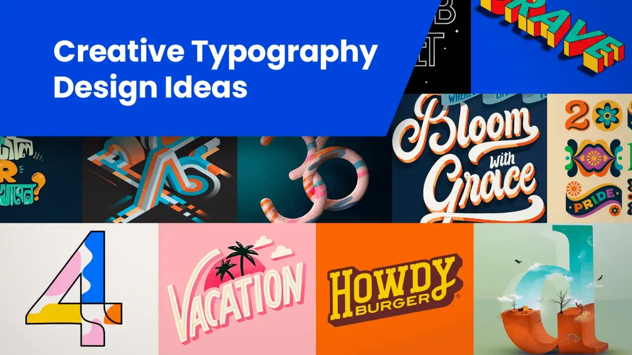 Kreatywne projekty typograficzne, w tym popularne czcionki, tworzą wizualnie atrakcyjne kompozycje.