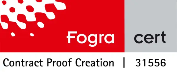 Certyfikat FOGRA 39 dla Contract Proof Creation, numer 31556.